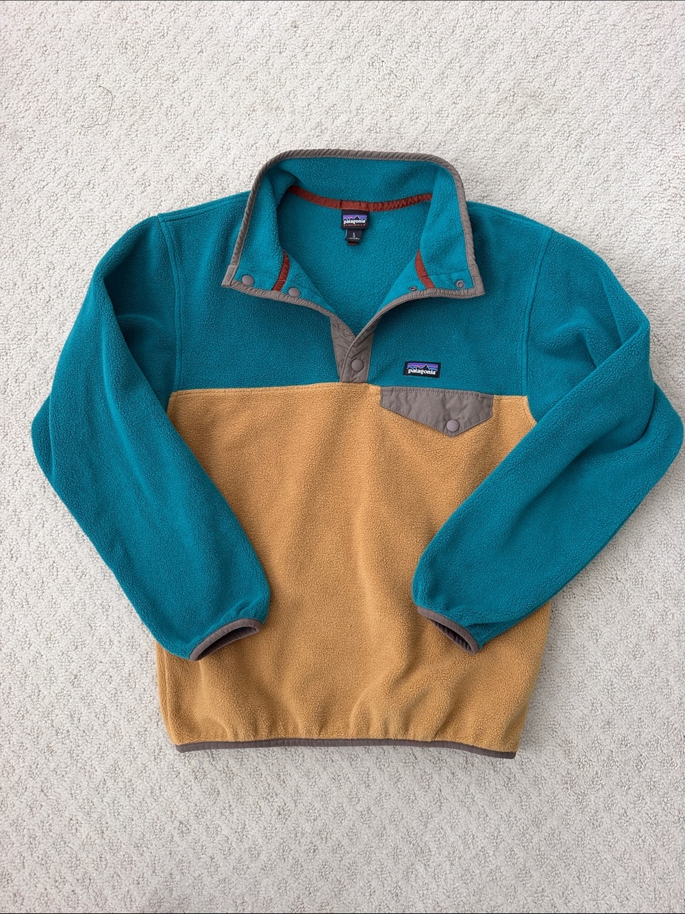 Patagonia Synchilla Snap Fleece Pullover Youth Size L (12)